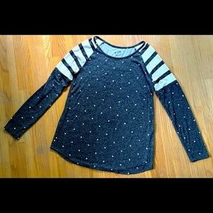 Maurices 24/7 Polka Dot Long Sleeve